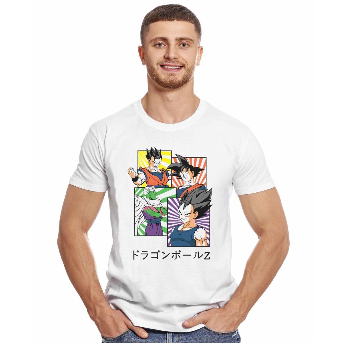 DRAGON BALL Z GOKU GOHAN PICCOLO VEGETA POLERA MANGA CORTA HOMBRE-2