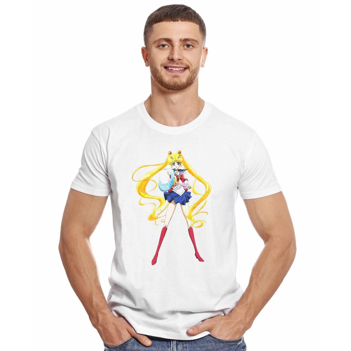 SAILOR MOON POLERA MANGA CORTA HOMBRE-2
