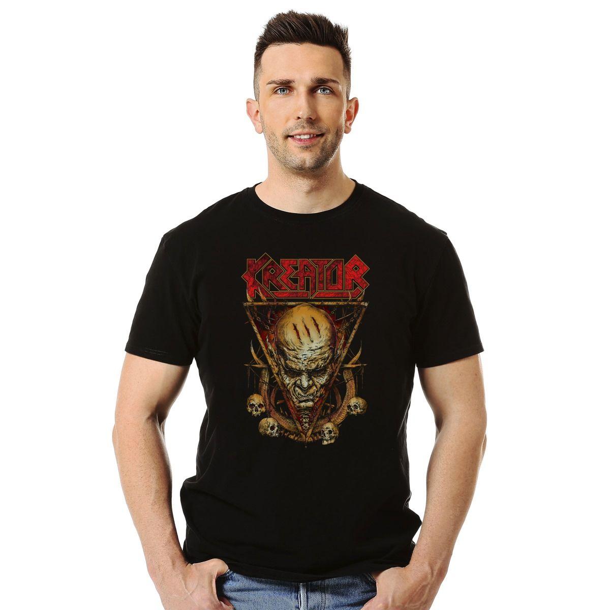 KREATOR SKULLS VIOLENT MIND POLERA MANGA CORTA HOMBRE-2