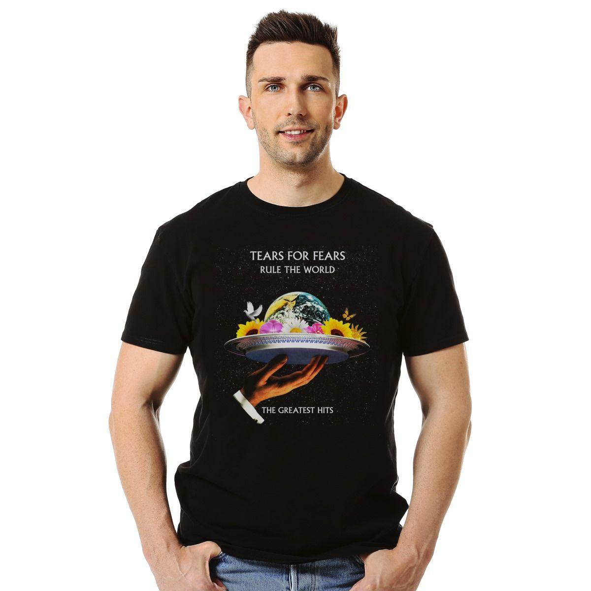 TEARS FOR FEARS RULE THE WORLS GREATEST HITS POLERA MANGA CORTA HOMBRE-2