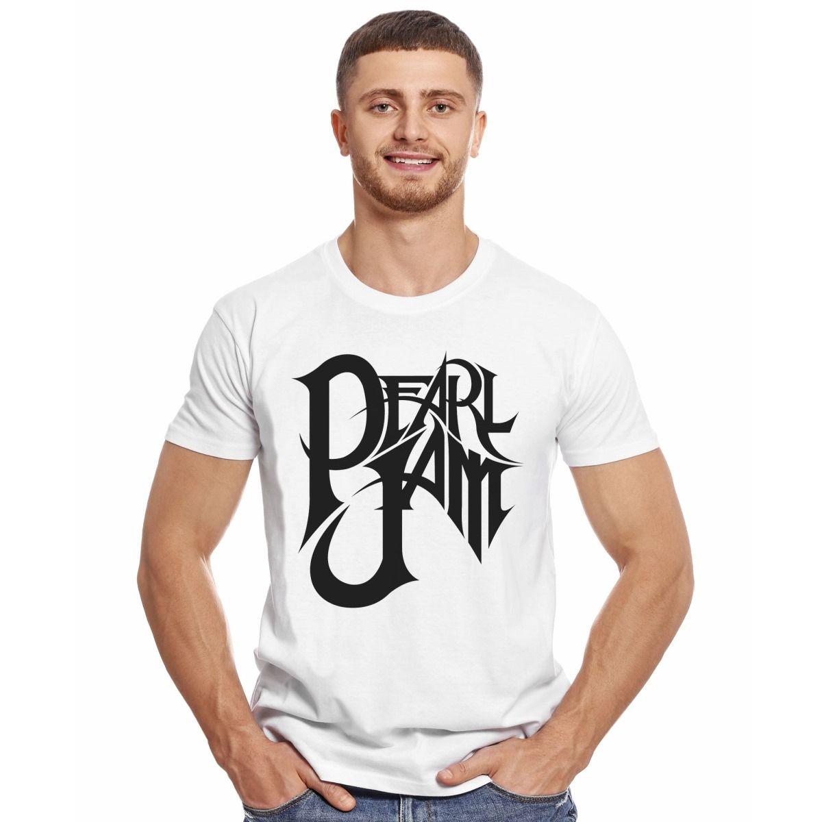 PEARL JAM LOGO NEGRO POLERA MANGA CORTA HOMBRE-2
