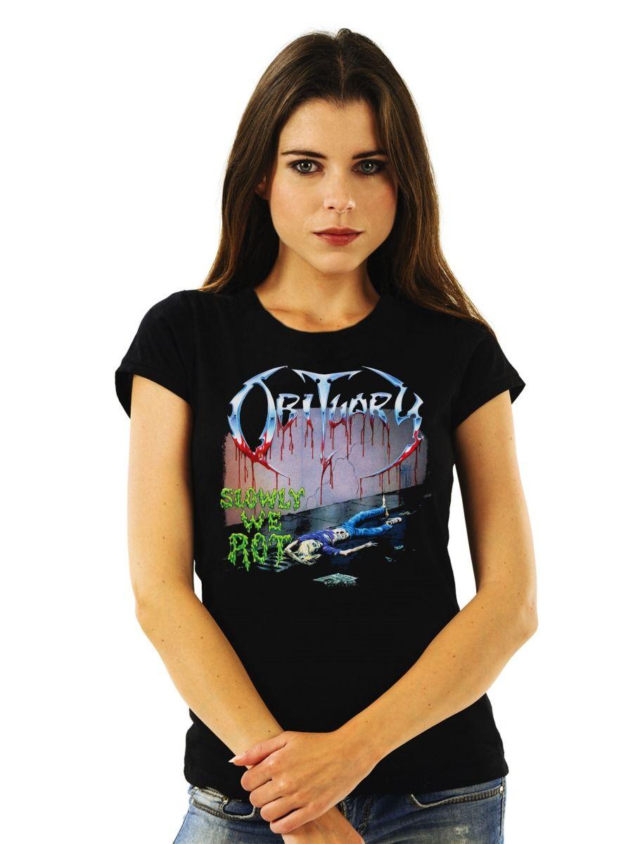 OBITUARY SLOWLY WE ROT POLERA MUJER-0