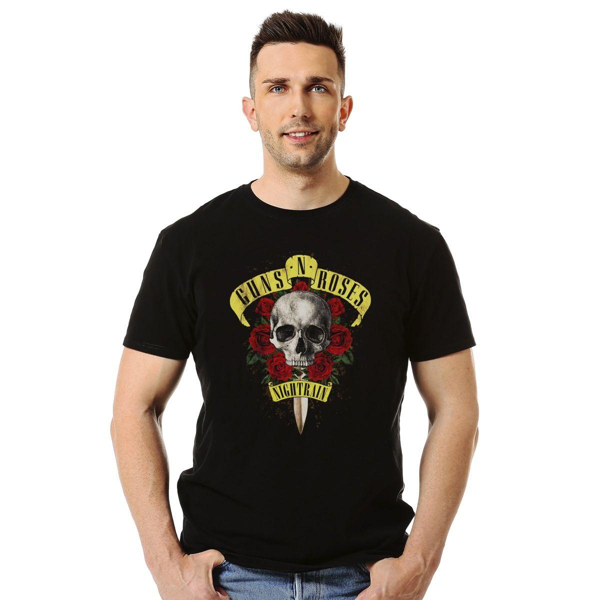 GUNS N ROSES NIGHTRAIN POLERA MANGA CORTA HOMBRE-2