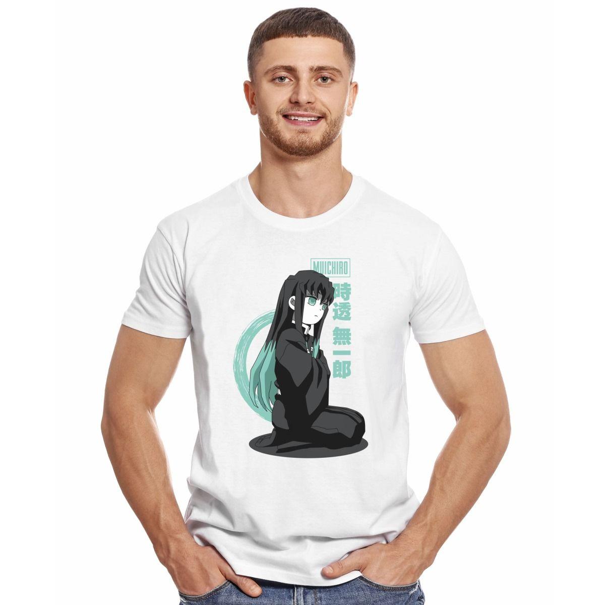 DEMON SLAYER PERSONAJE MUICHIRO POLERA MANGA CORTA HOMBRE-2