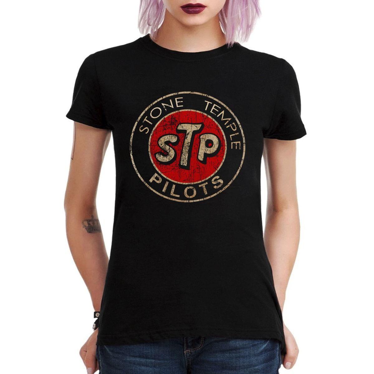 STONE TEMPLE PILOTS OLD LOGO POLERA MUJER-2