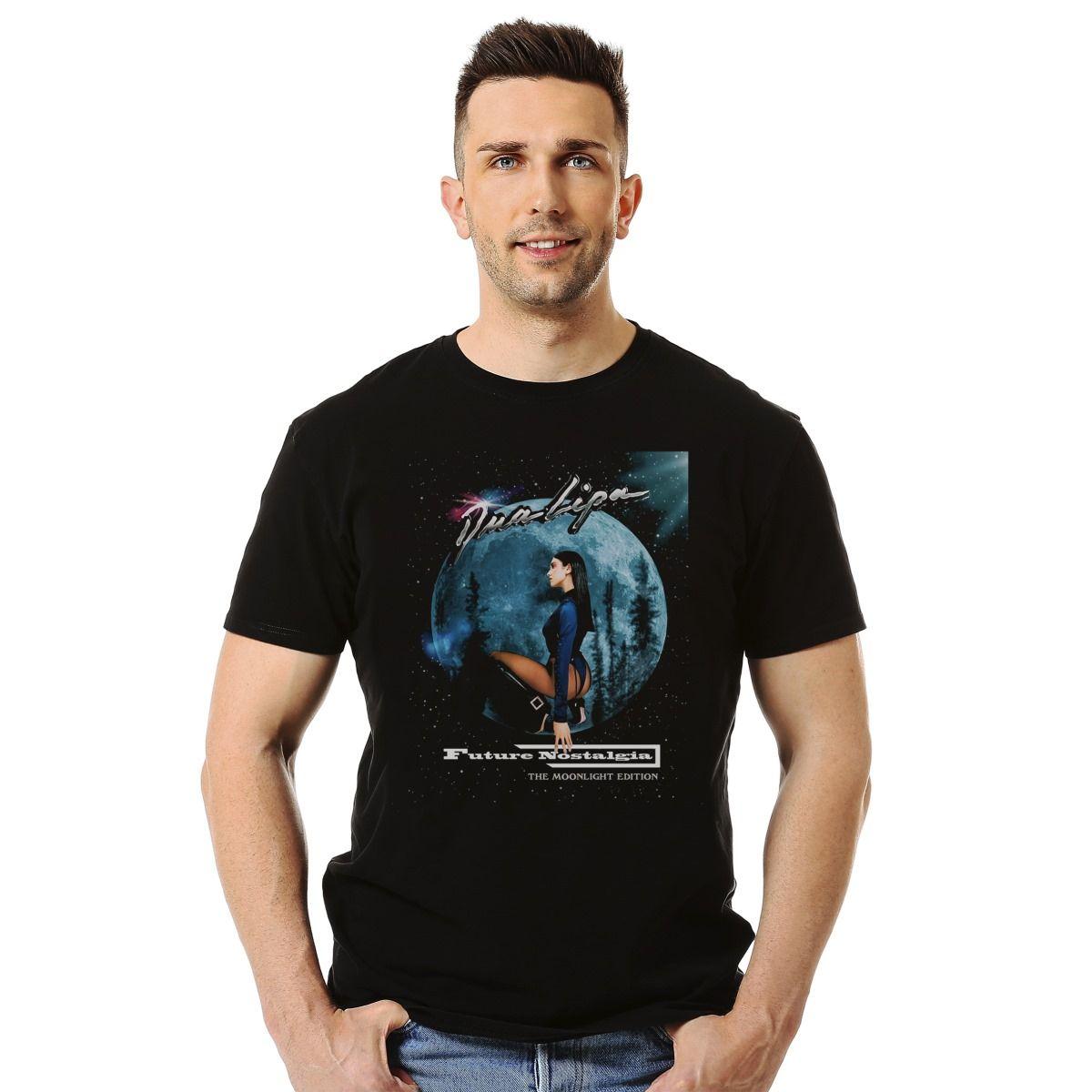 DUA LIPA FUTURE NOSTALGIA MOONLIGHT EDITION POLERA MANGA CORTA HOMBRE-2