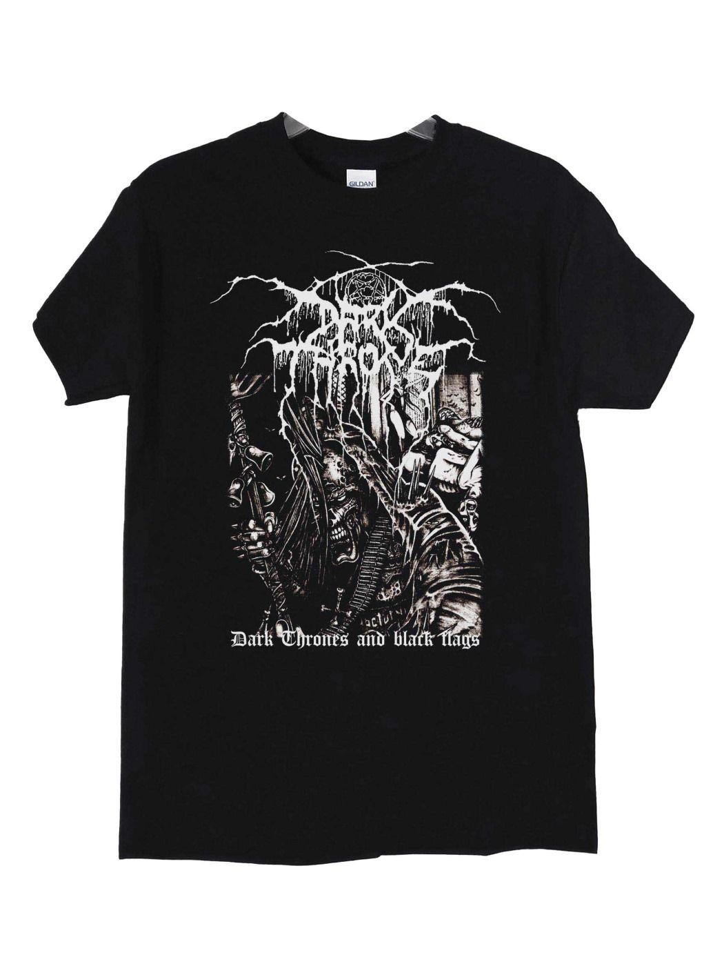 Polera Darkthrone Dark Thrones And Black Flags-2