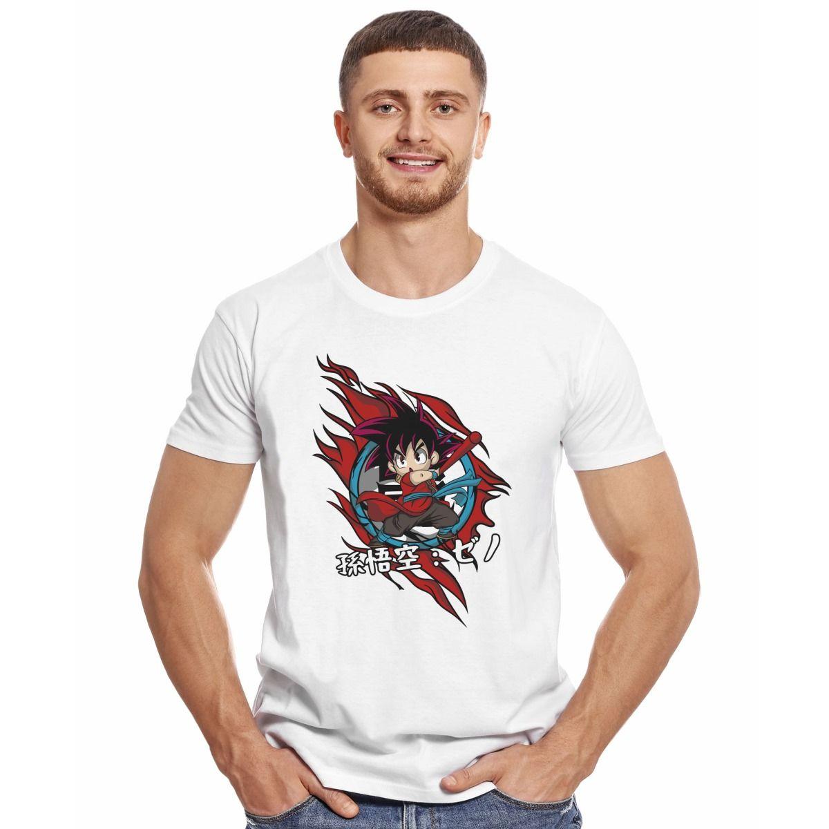 DRAGON BALL GOKU BACULO SAGRADO KAKAROTO POLERA MANGA CORTA HOMBRE-2