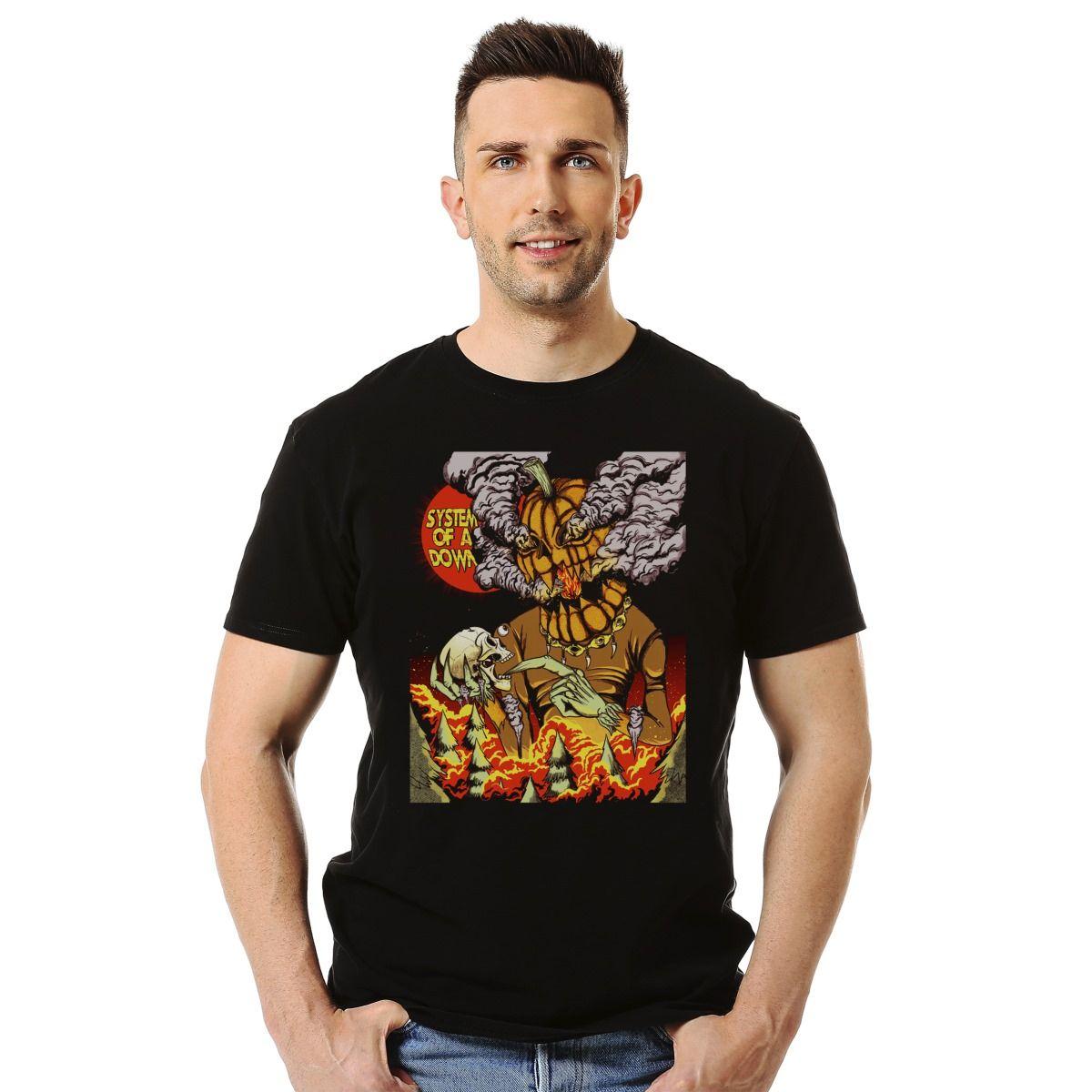 SYSTEM OF A DOWN HALLOWEEN POLERA MANGA CORTA HOMBRE-2