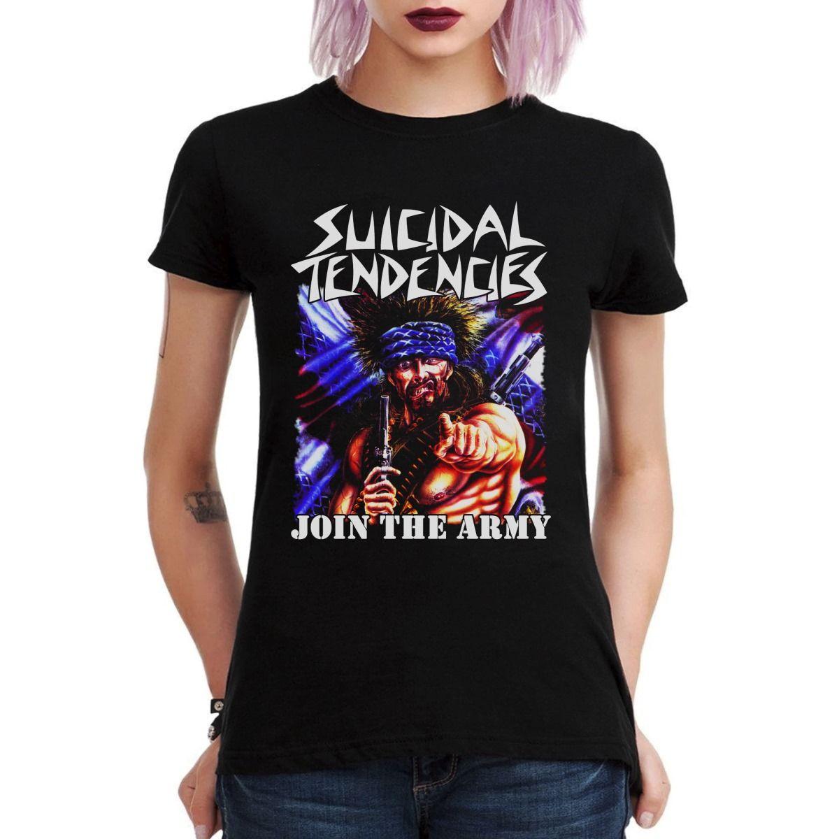 SUICIDAL TENDENCIES JOIN THE ARMY POLERA MUJER-2