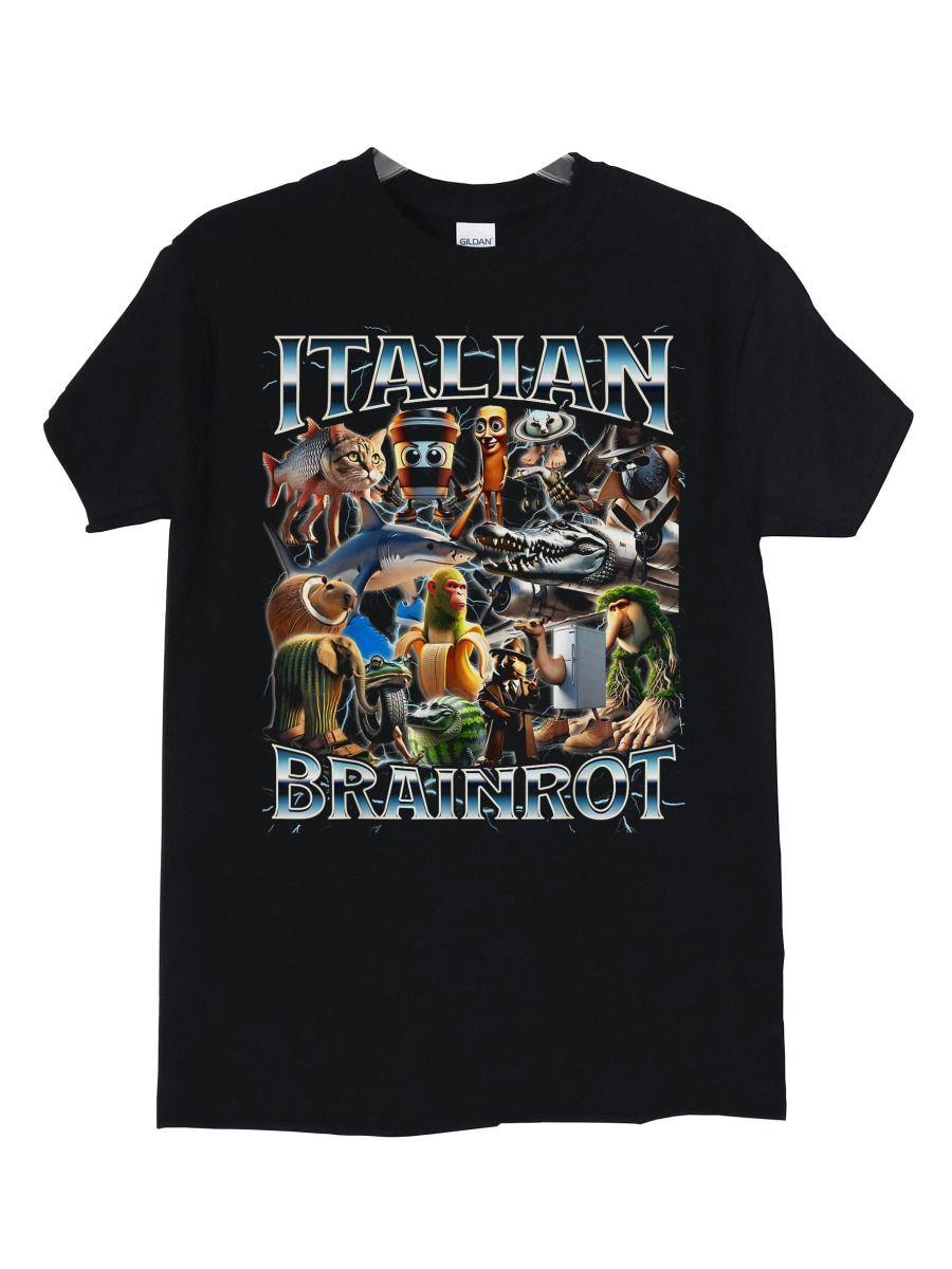 Polera Brainrot Italiano Personajes Meme Italian Brainrot-1