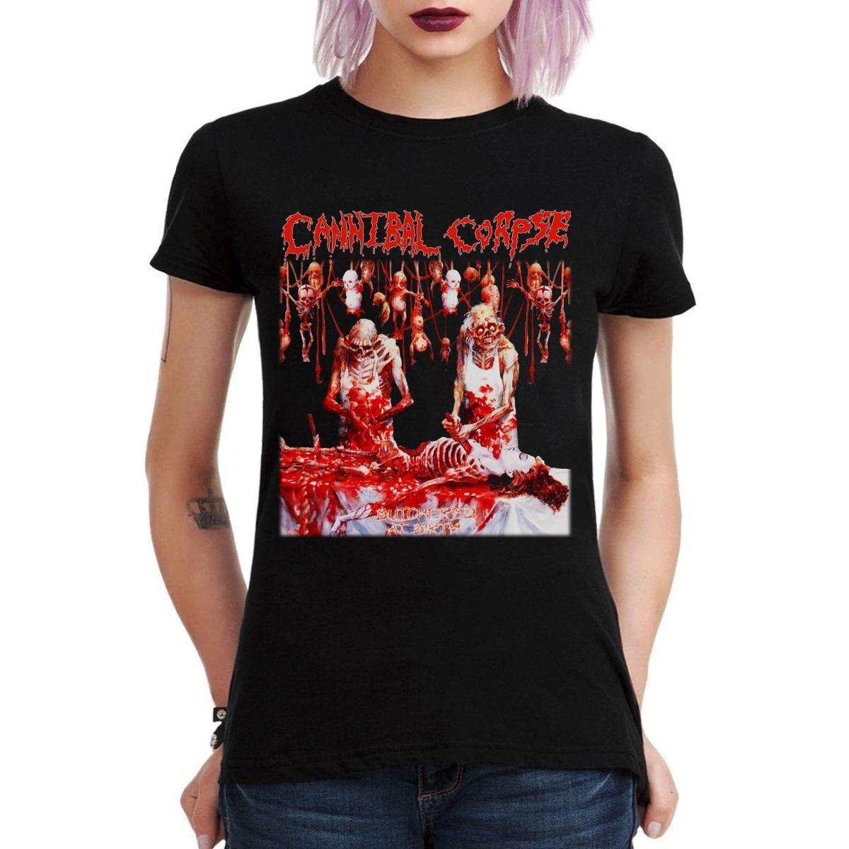 CANNIBAL CORPSE BUTCHERED AT BIRTH POLERA MUJER-2