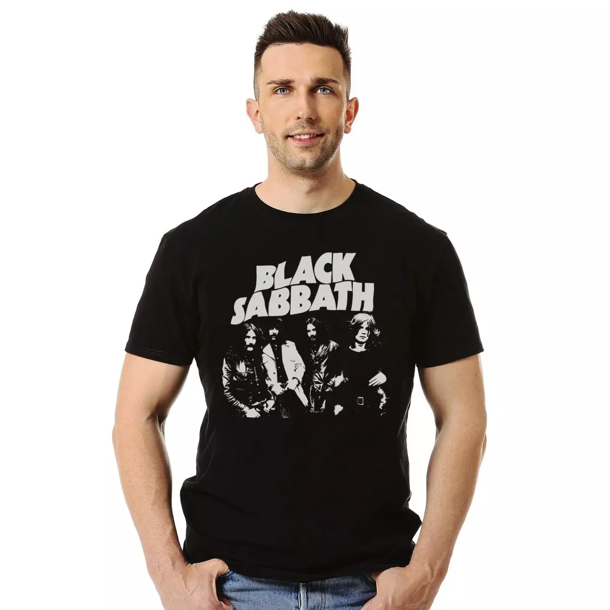 Polera Black Sabbath Band Photo Metal-2