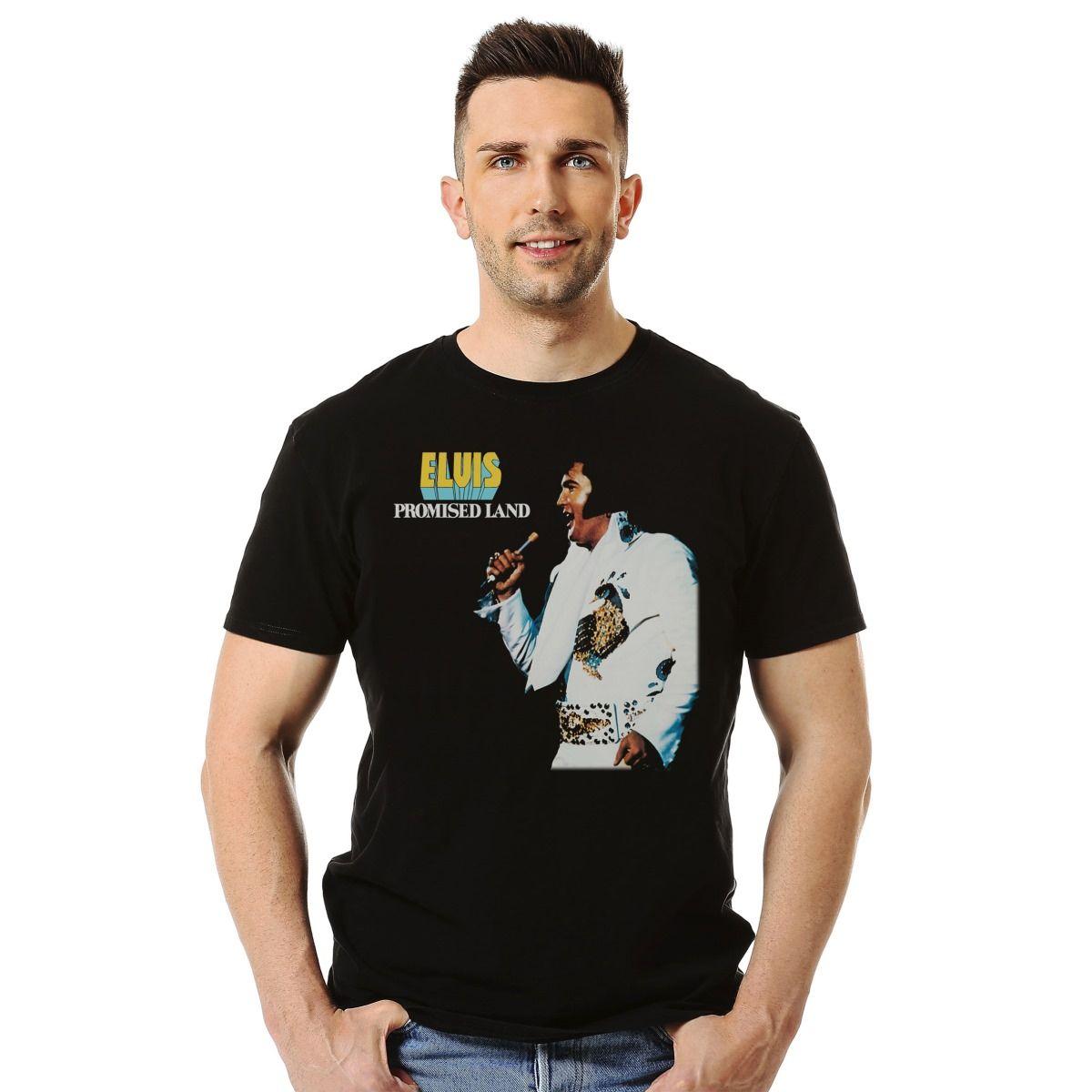 ELVIS PRESLEY PROMISED LAND POLERA MANGA CORTA HOMBRE-2