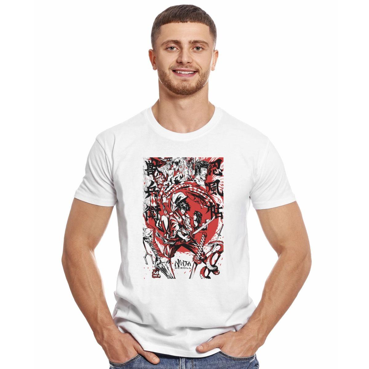 NINJA SCROLL POSTER PERSONAJES POLERA MANGA CORTA HOMBRE-2