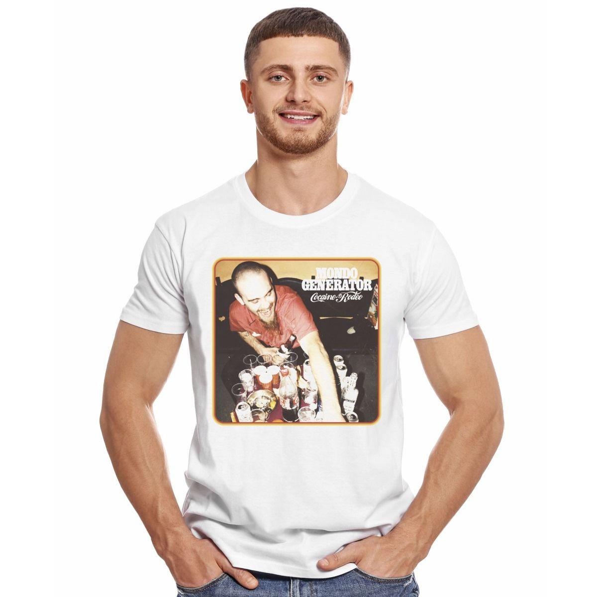 MONDO GENERATOR COCAINE RODEO BLANCA POLERA MANGA CORTA HOMBRE-2