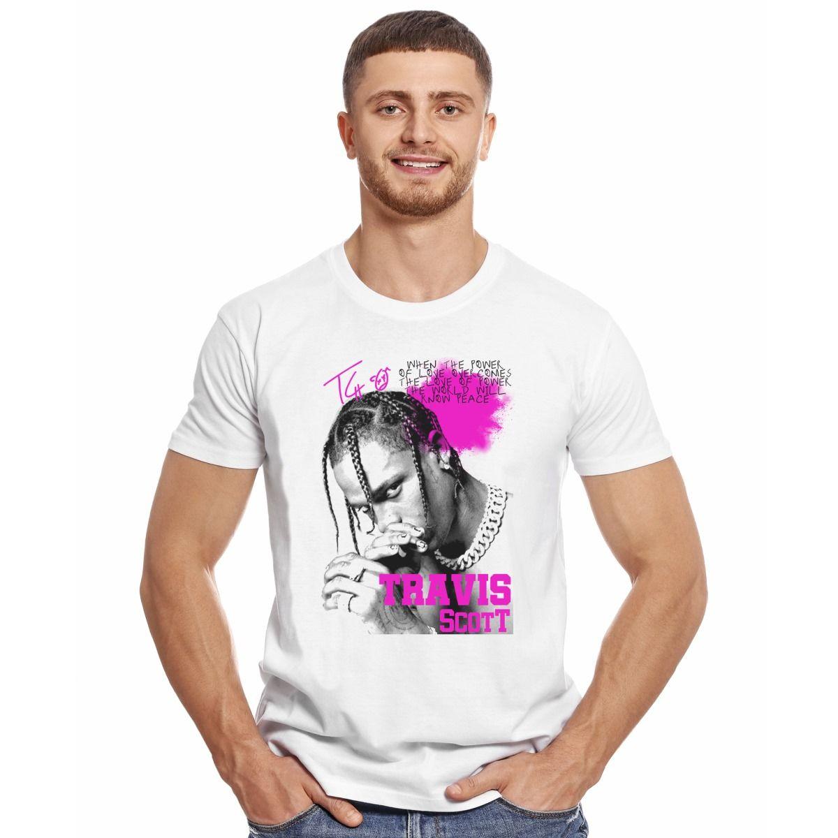 TRAVIS SCOTT THE POWER OF LOVE POLERA MANGA CORTA HOMBRE-2