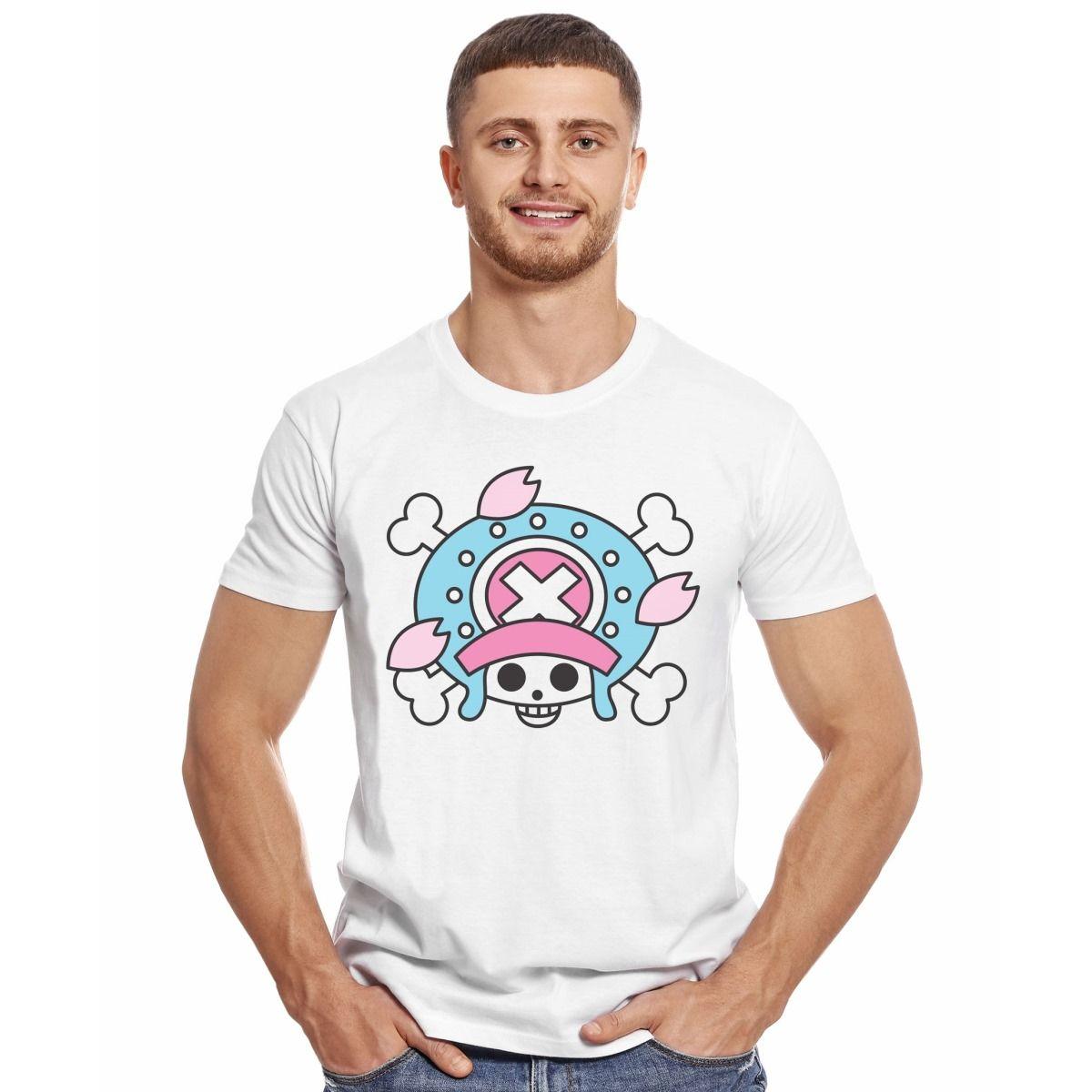 ONE PIECE CHOPPER LOGO POLERA MANGA CORTA HOMBRE-2