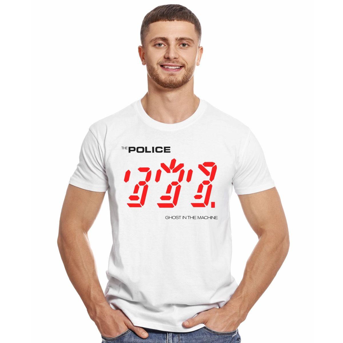 THE POLICE GHOST IN THE MACHINE POLERA MANGA CORTA HOMBRE-2