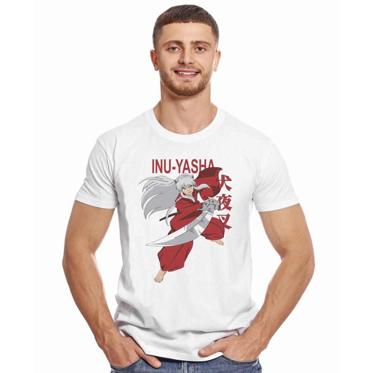 INUYASHA ESPADA OREJAS ATAQUE POLERA MANGA CORTA HOMBRE-2