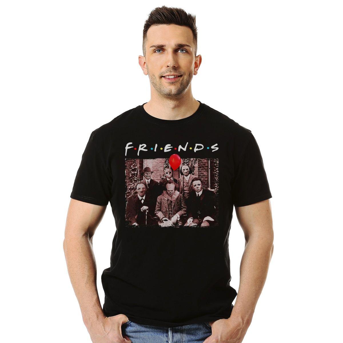 FRIENDS TERROR JASON HANNIBAL FREDDY MICHAEL IT JIGSAW POLERA MANGA CORTA HOMBRE-2