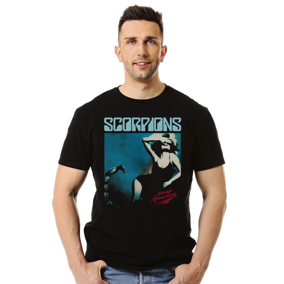 SCORPIONS SAVAGE AMUSEMENT POLERA MANGA CORTA HOMBRE-2