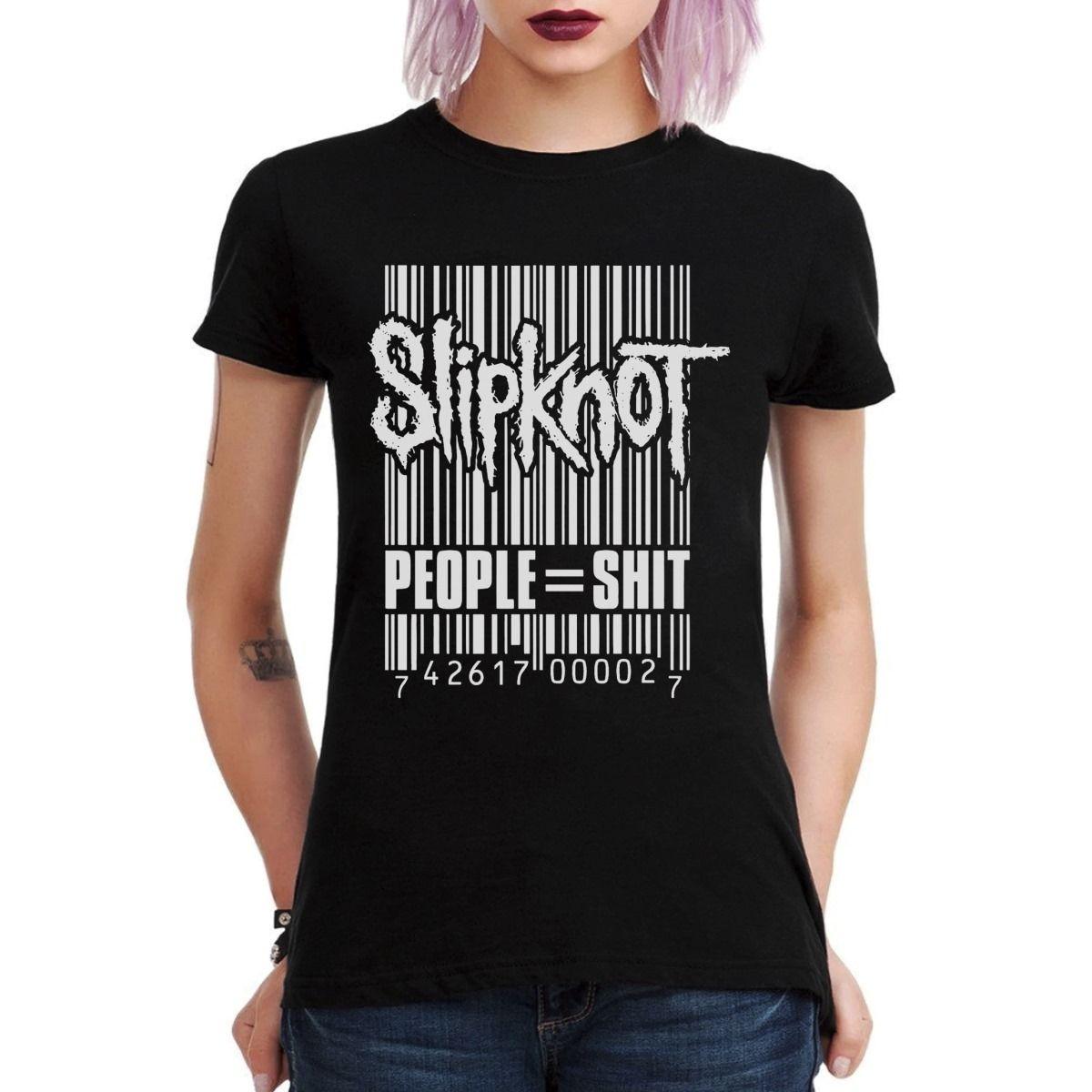 SLIPKNOT PEOPLE = SHIT POLERA MUJER-2