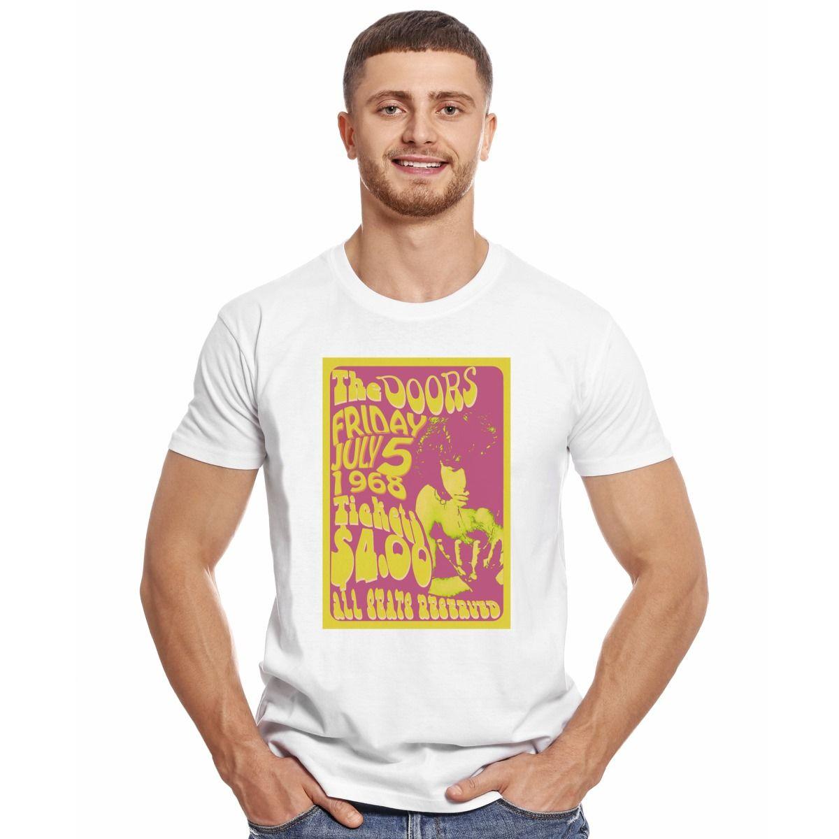 THE DOORS ALL SEATS RESERVED POLERA MANGA CORTA HOMBRE-2