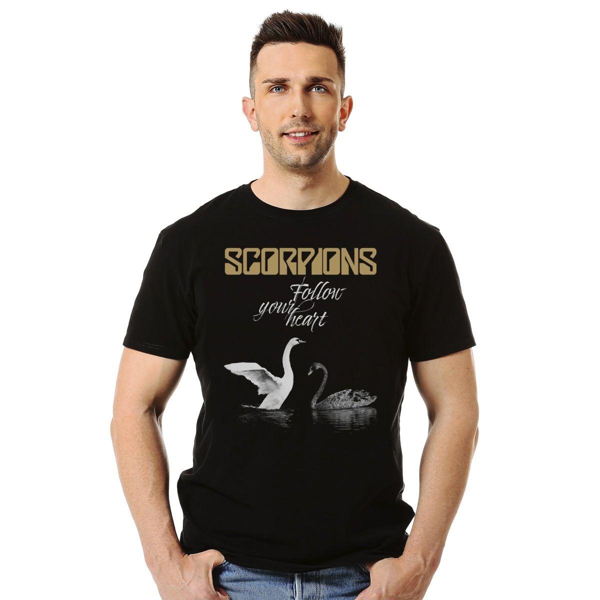 SCORPIONS FOLLOW YOUR HEART POLERA MANGA CORTA HOMBRE-2
