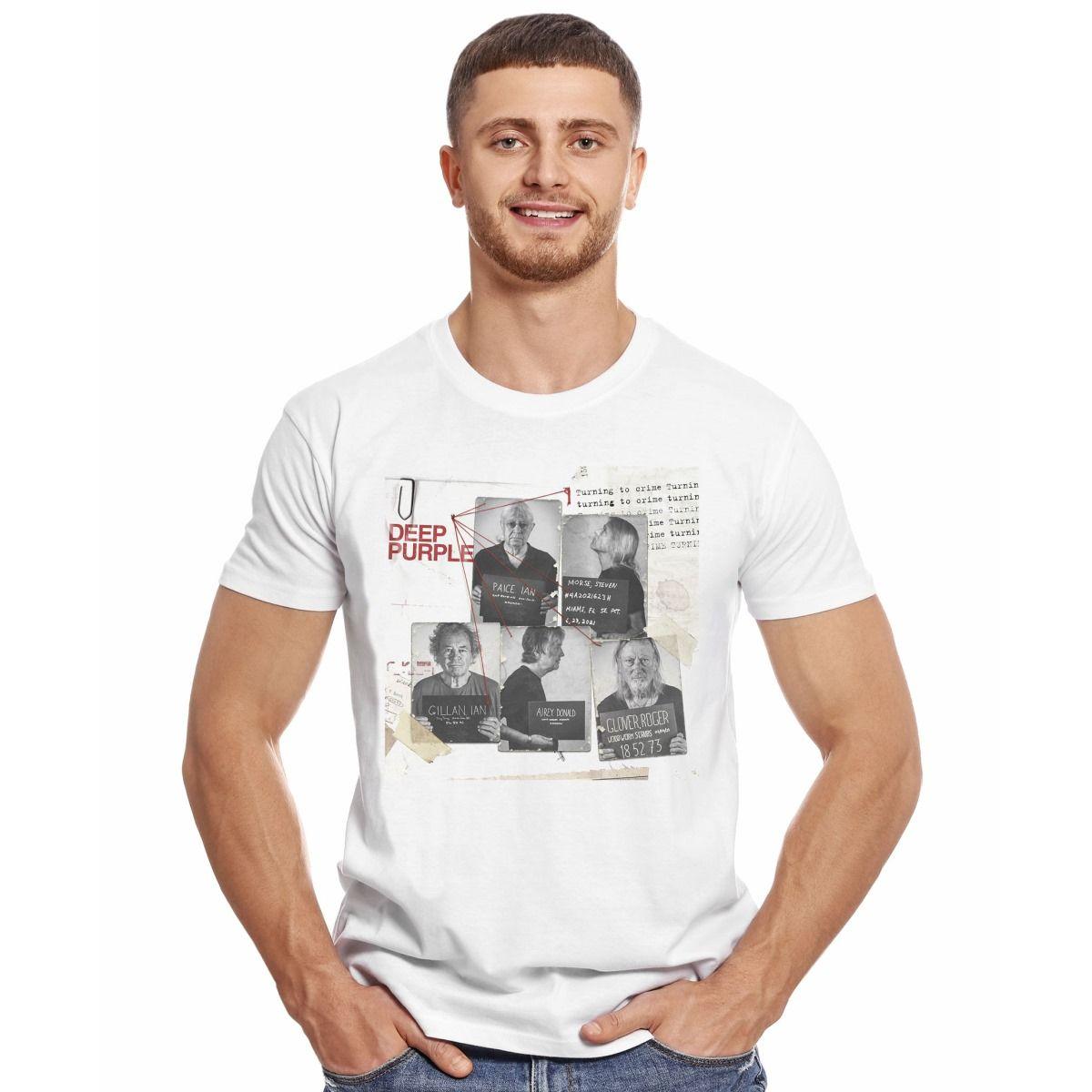 DEEP PURPLE TURNING TO CRIME POLERA MANGA CORTA HOMBRE-2