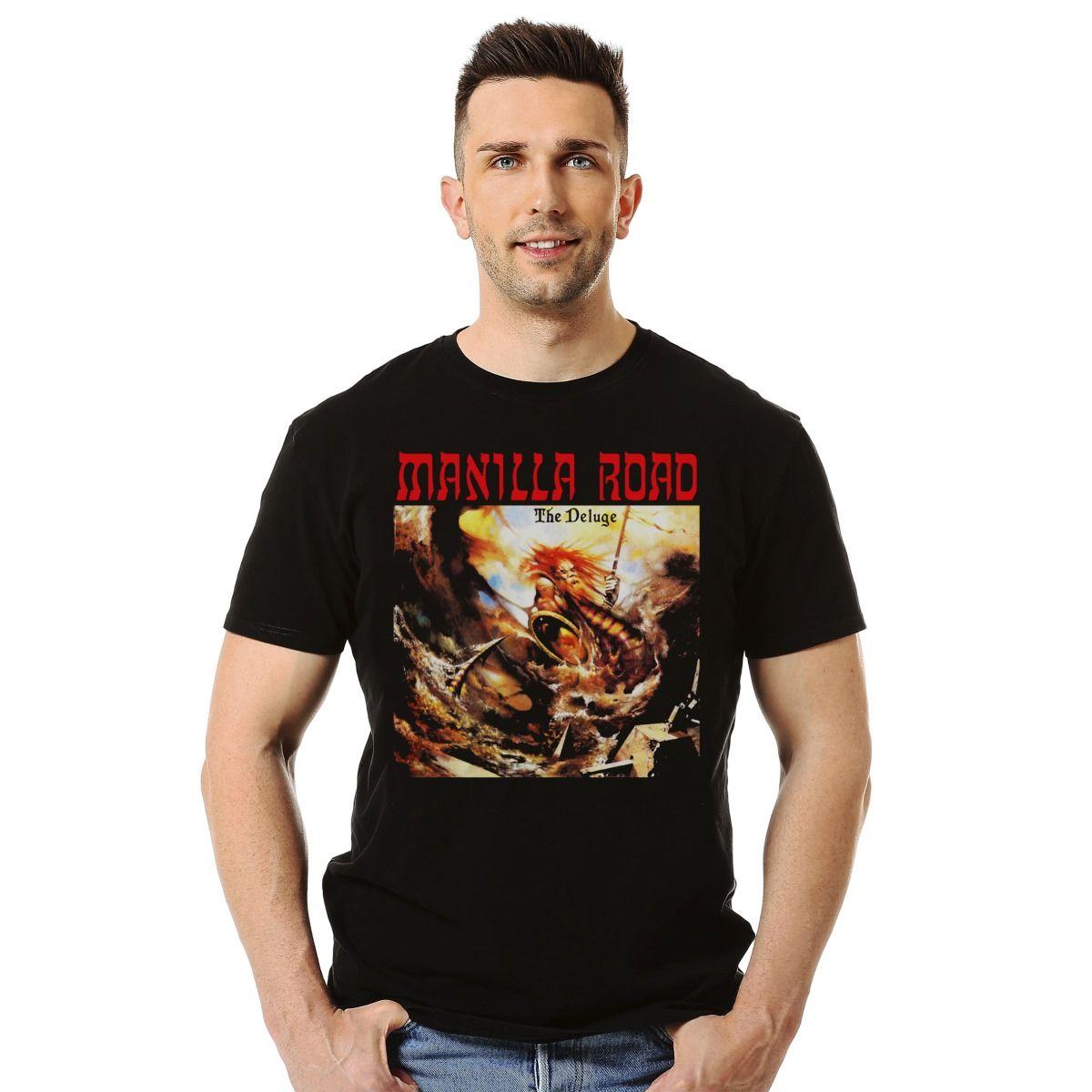 MANILLA ROAD THE DELUGE POLERA MANGA CORTA HOMBRE-2