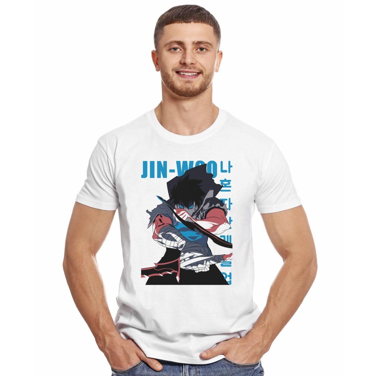 SOLO LEVELING JINWOO VECTOR POLERA MANGA CORTA HOMBRE-2