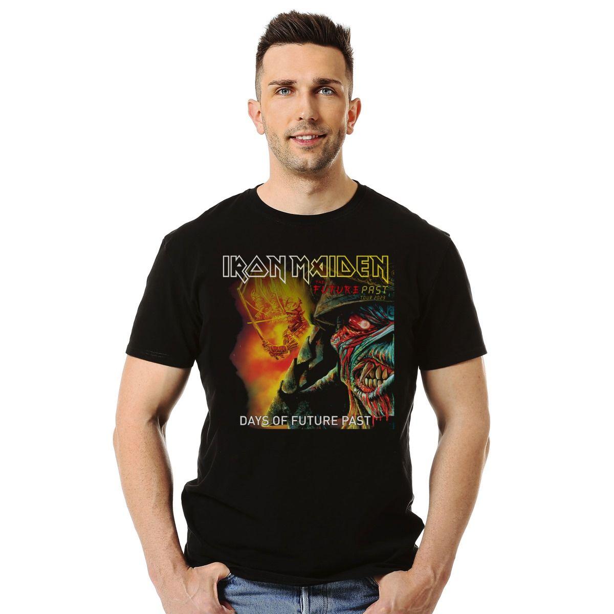IRON MAIDEN TOUR CHILE DAYS OF FUTURE PAST 2023 POLERA MANGA CORTA HOMBRE-2