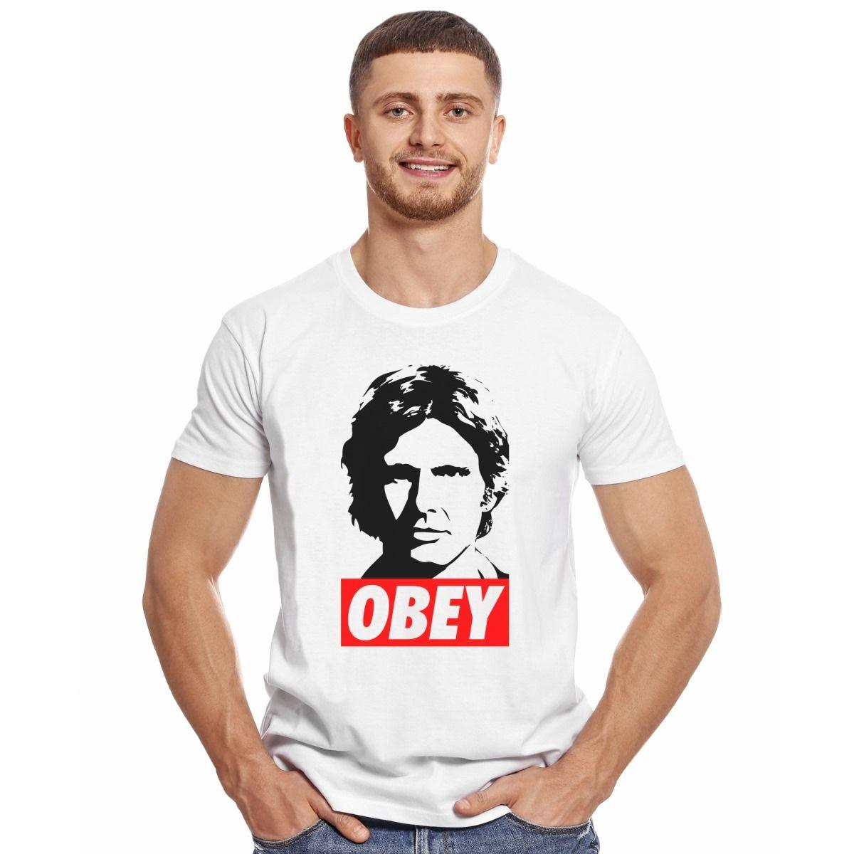 STAR WARS HAN SOLO OBEY POLERA MANGA CORTA HOMBRE-2