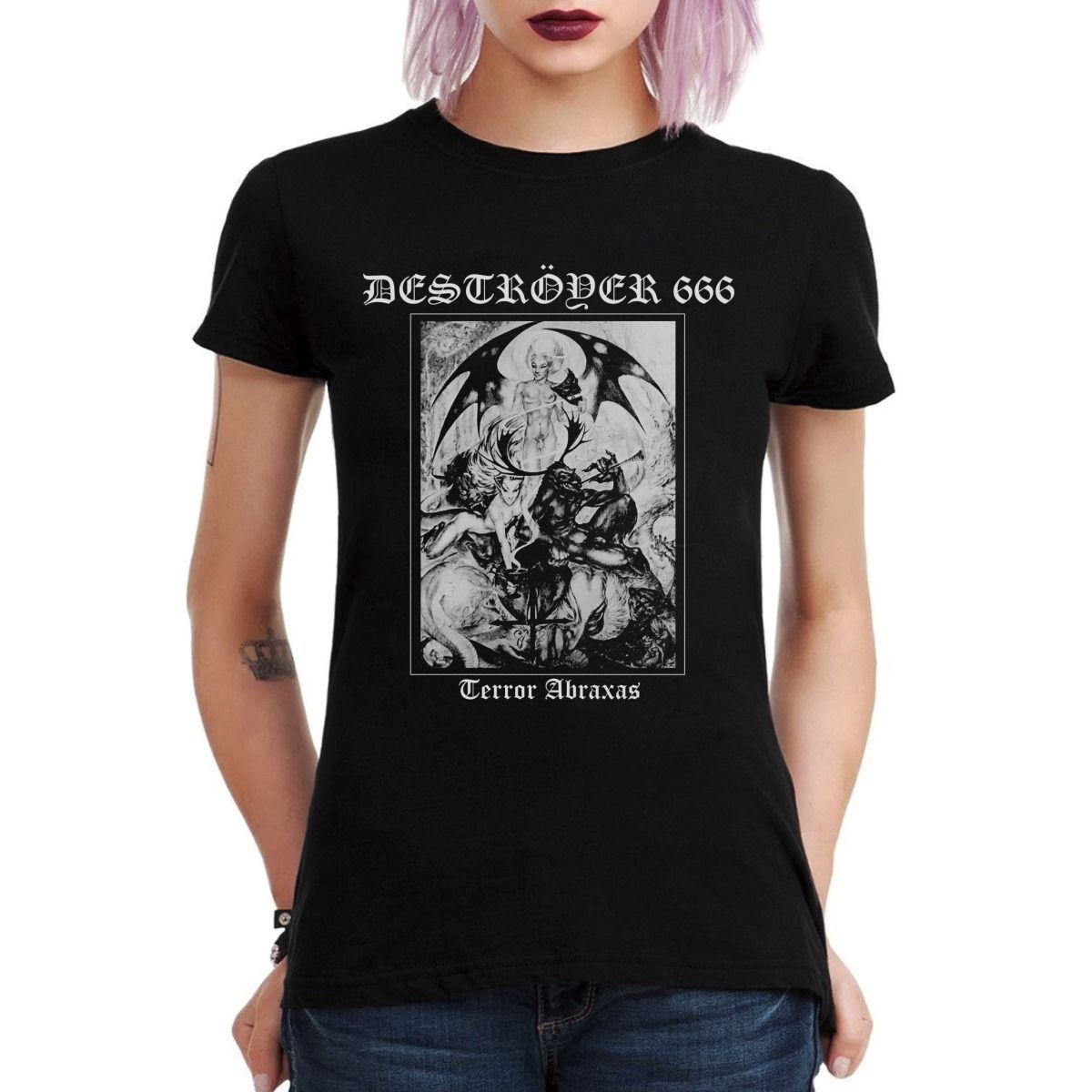 DESTROYER 666 TERROR ABRAXAS POLERA MUJER-2