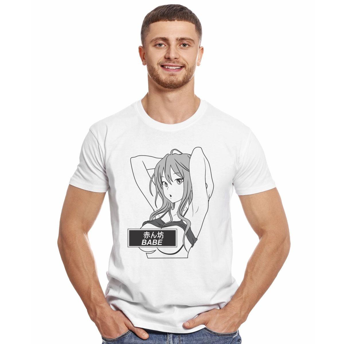 HENTAI CENSURA BABE POLERA MANGA CORTA HOMBRE-2