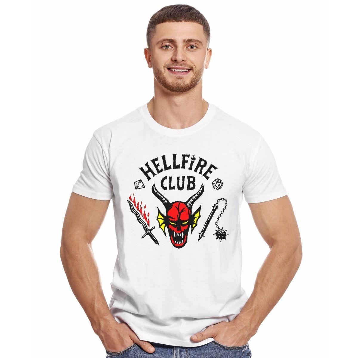 STRANGER THINGS HELLFIRE CLUB POLERA MANGA CORTA HOMBRE-2
