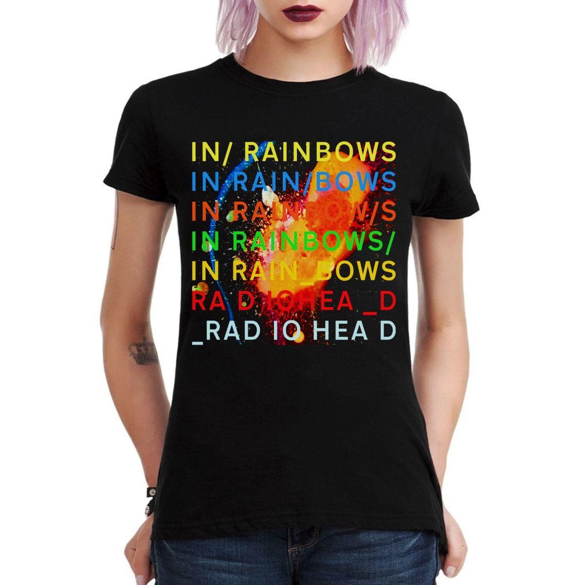 RADIOHEAD IN RAINBOWS POLERA MUJER-2