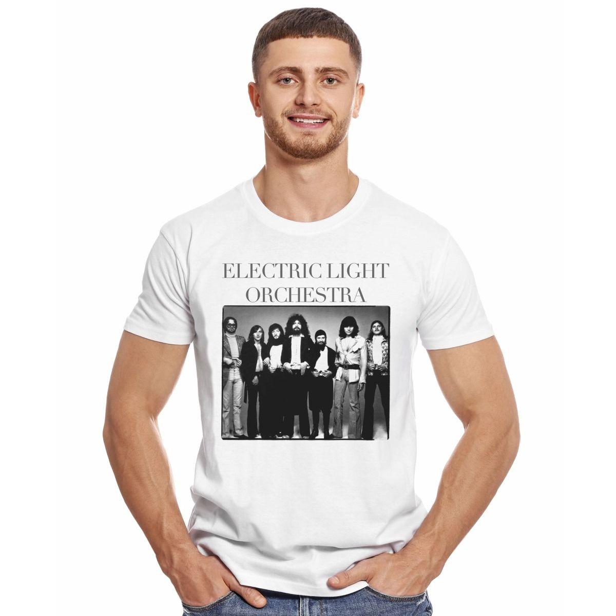 ELECTRIC LIGHT ORCHESTRA BAND PHOTO POLERA MANGA CORTA HOMBRE-2