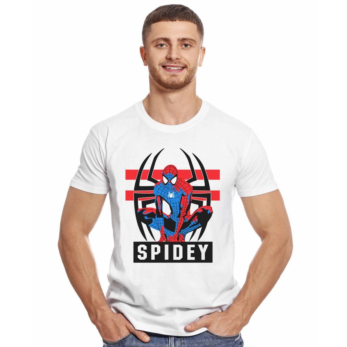 SPIDERMAN STENCIL SPIDEY POLERA MANGA CORTA HOMBRE-2