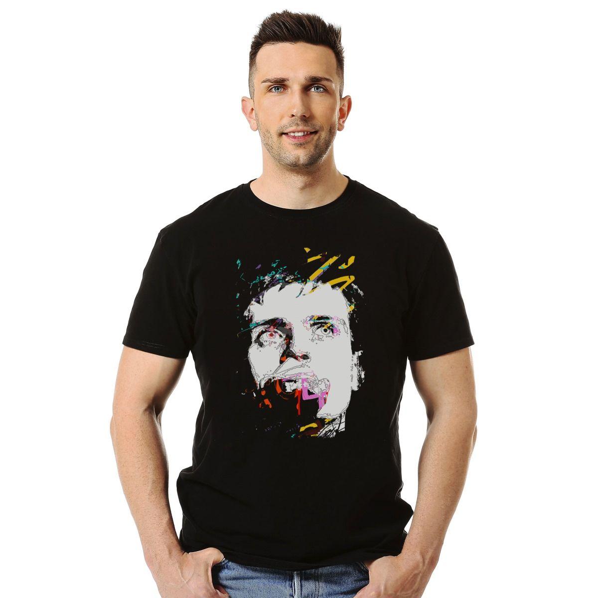 JOY DIVISION IAN CURTIS FACE COLORS POLERA MANGA CORTA HOMBRE-2
