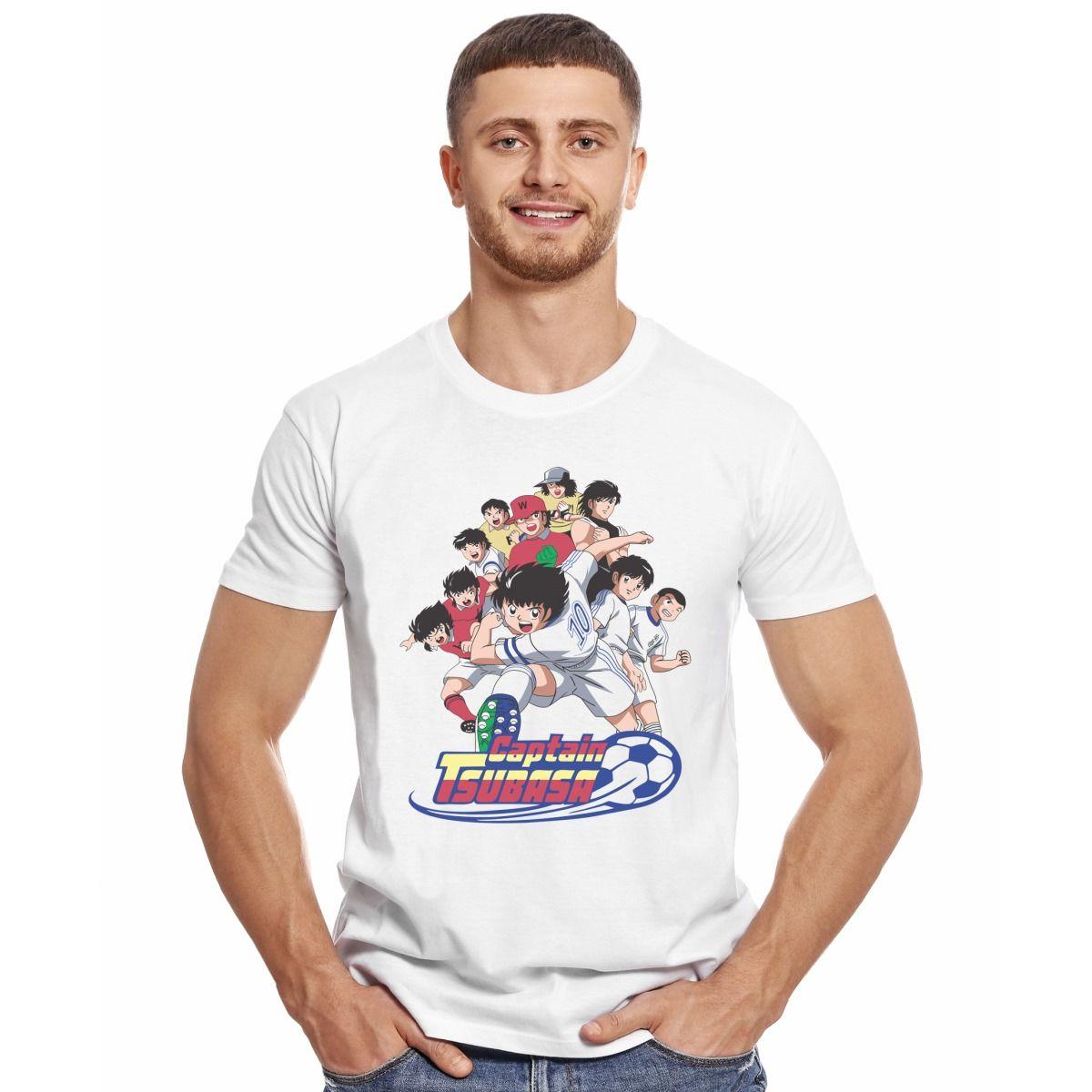 CAPITAN TSUBASA PERSONAJES SUPERAMPEONES POLERA MANGA CORTA HOMBRE-2
