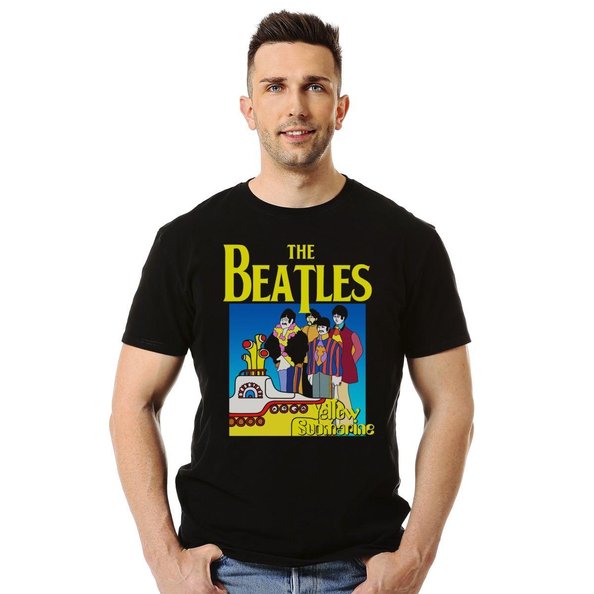Polera The Beatles Yellow Submarine Lineup Rock-2