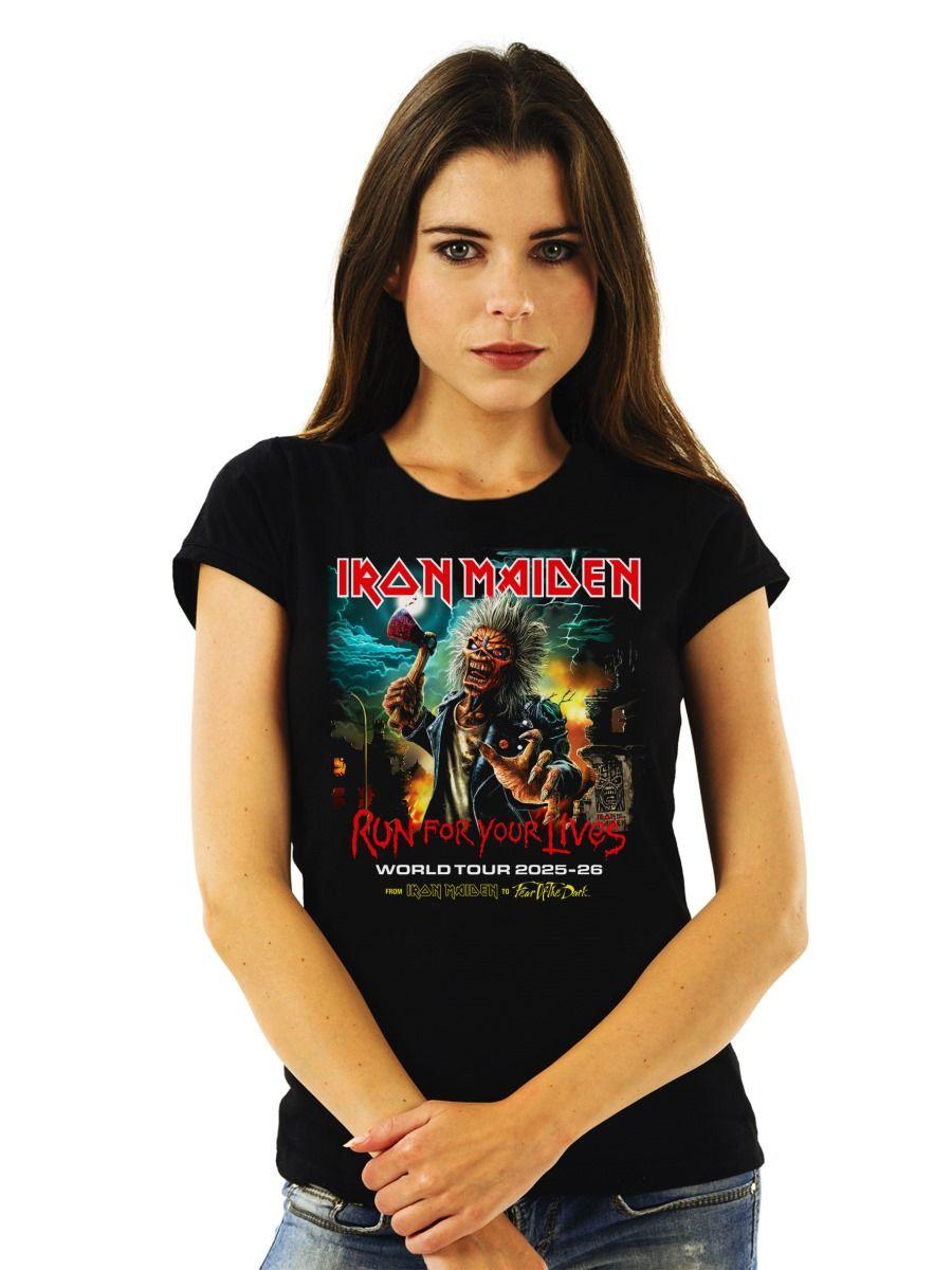 IRON MAIDEN RUN FOR YOUR LIVES TOUR 2025 2026 POLERA MUJER-0