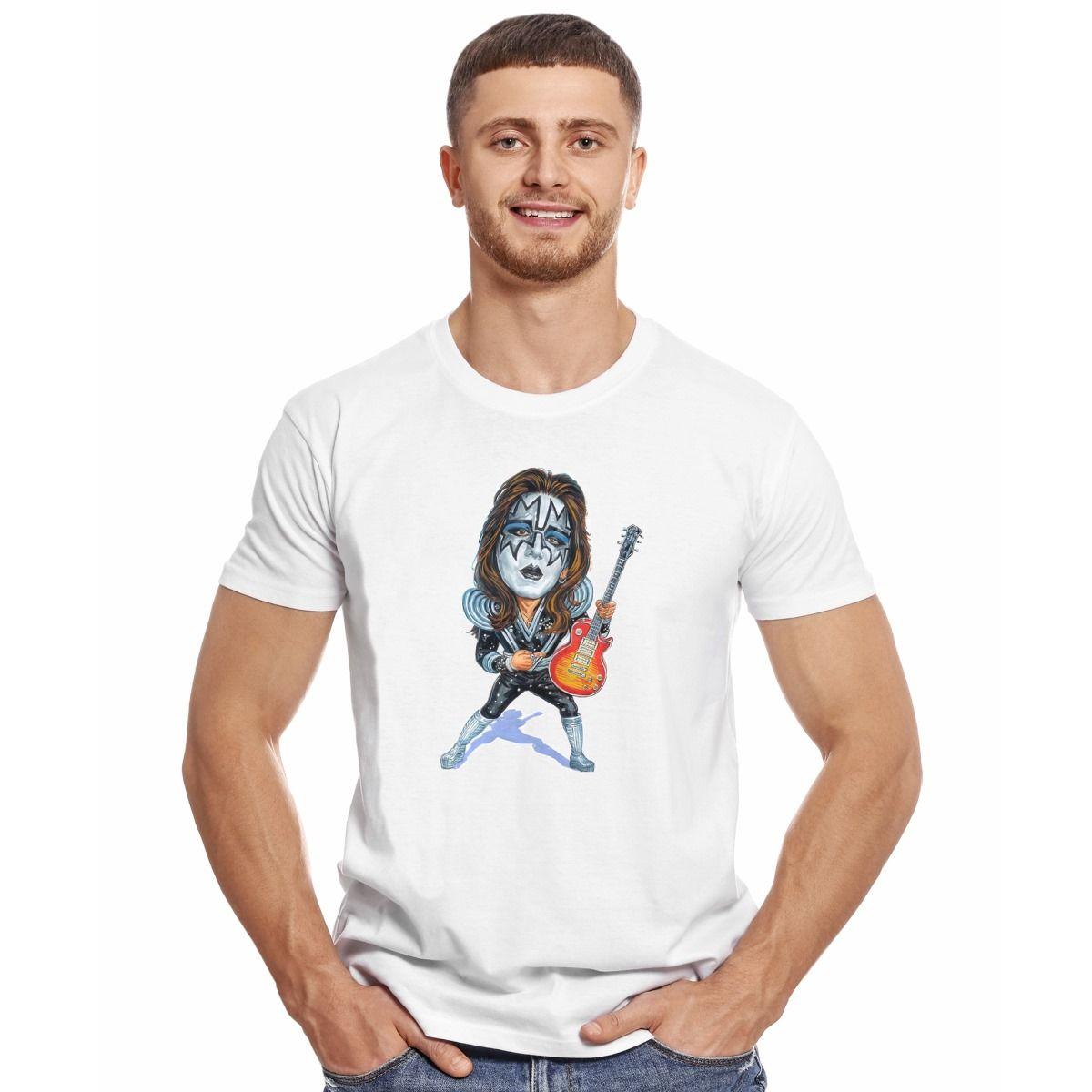 KISS ACE FREHLEY ROCK CARTOON POLERA MANGA CORTA HOMBRE-2