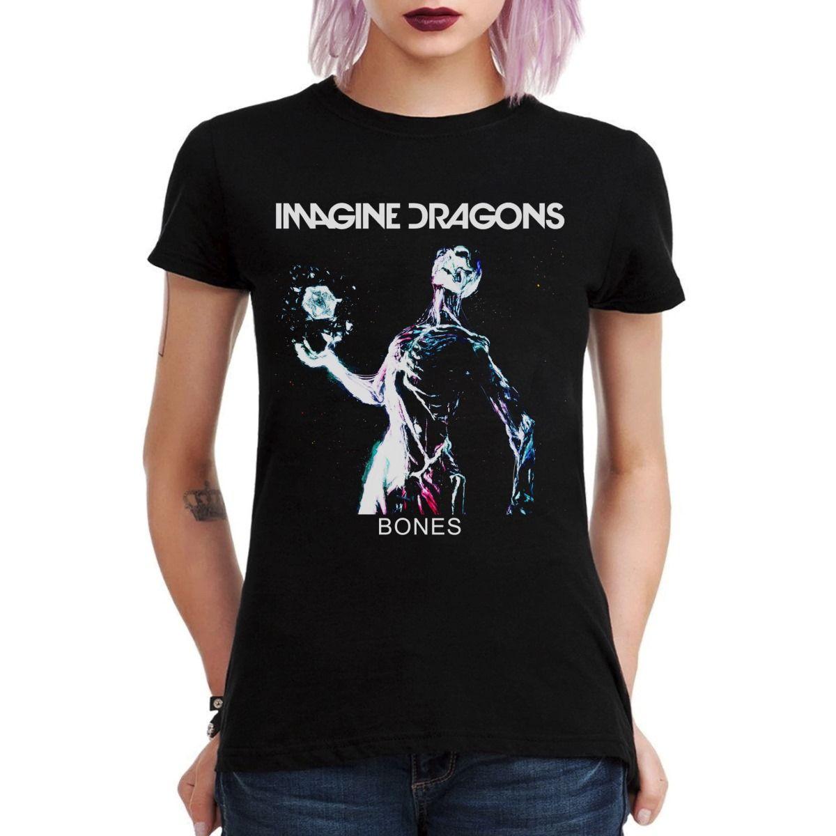 IMAGINE DRAGONS BONES POLERA MUJER-2
