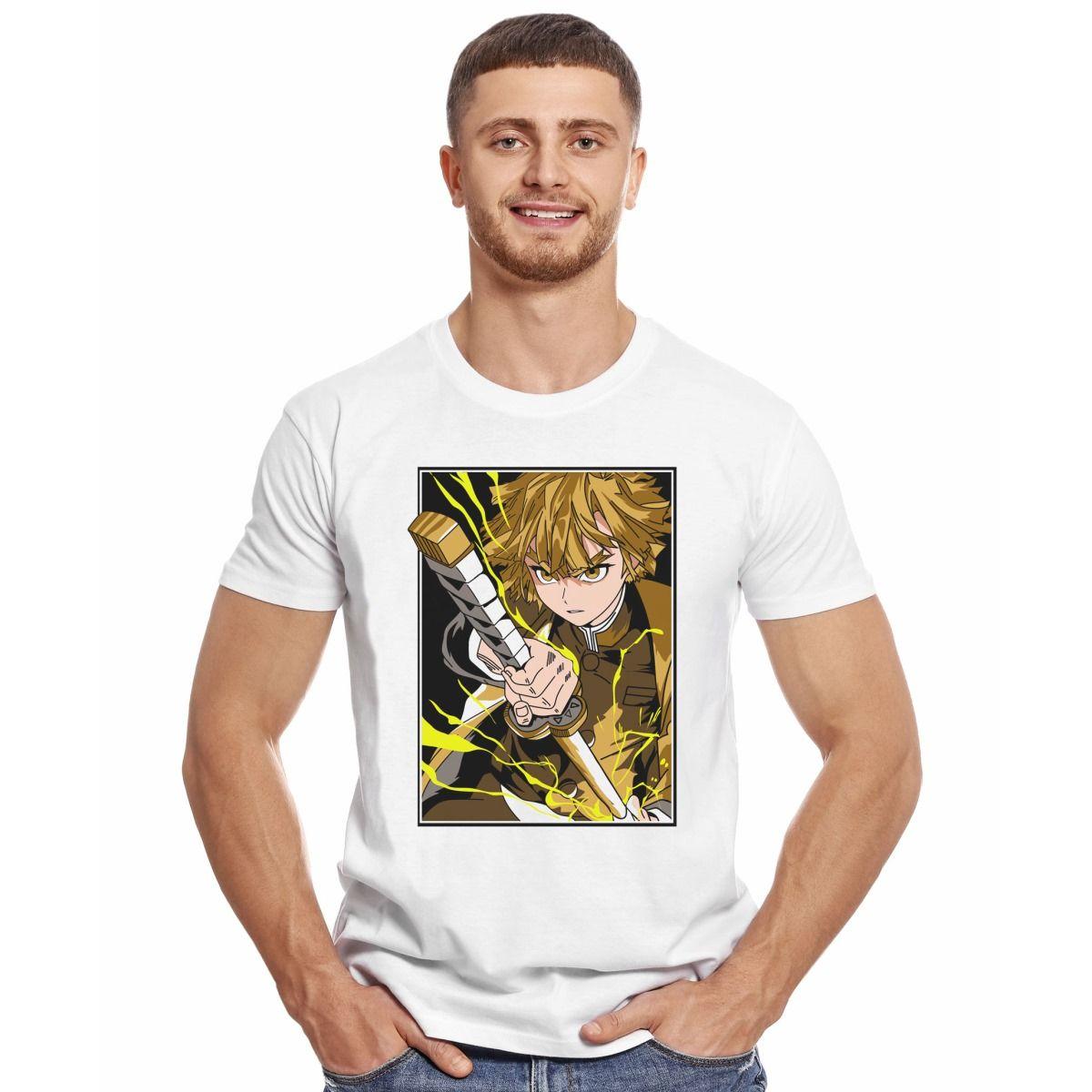 DEMON SLAYER RENGOKU KYOJURO ESPADA POLERA MANGA CORTA HOMBRE-2
