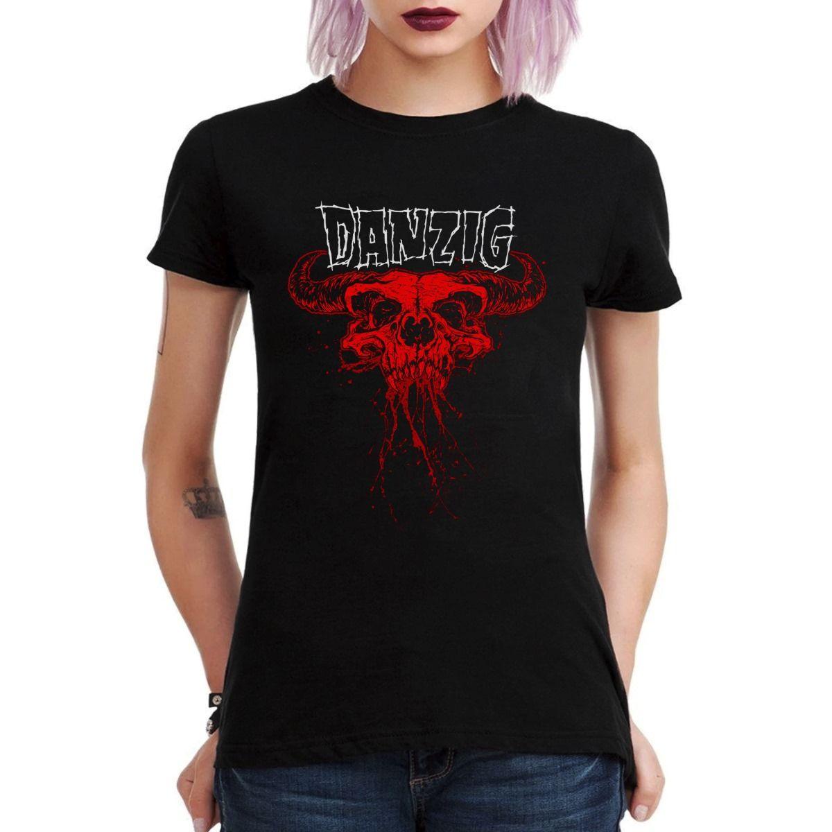 DANZIG CALAVERA ROJA POLERA MUJER-2