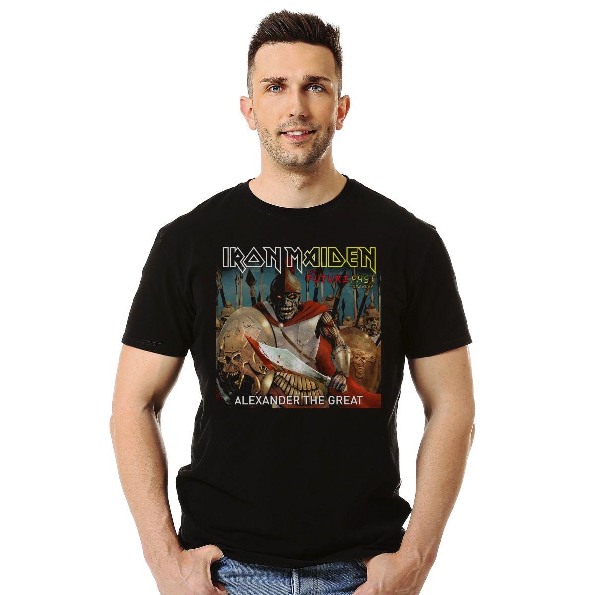 Polera Iron Maiden Tour Chile Alexander The Great 2023 Metal-2