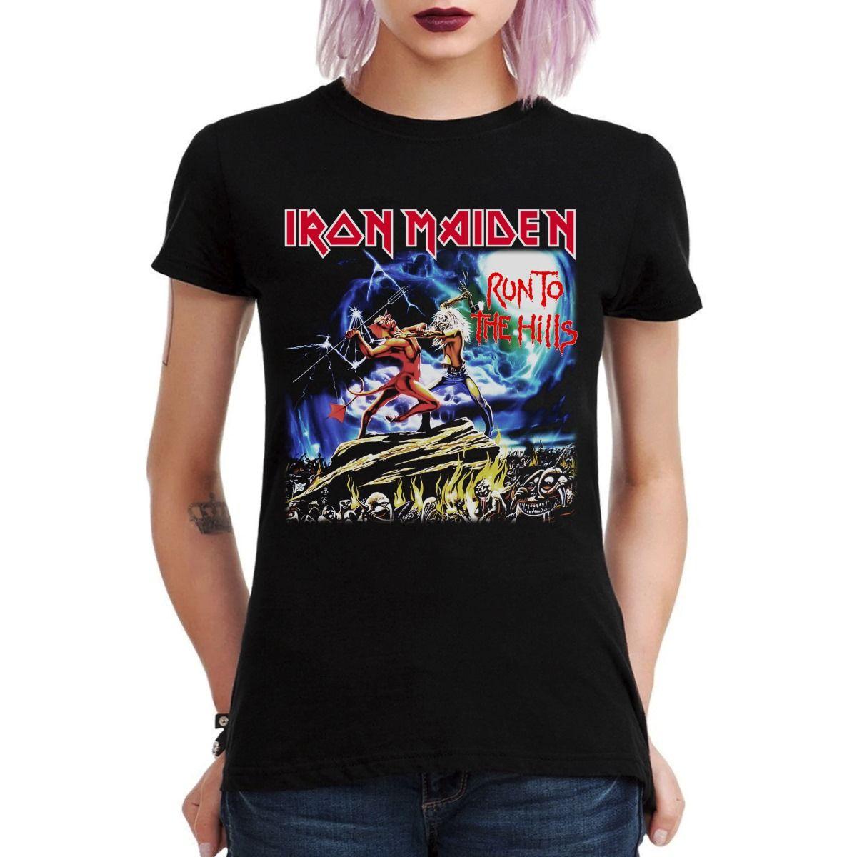 IRON MAIDEN RUN TO THE HILLS POLERA MUJER-2